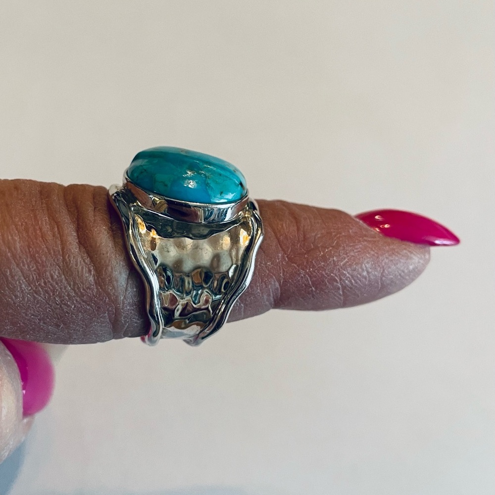 Jay King Sterling Silver Turquoise Ring - image 7